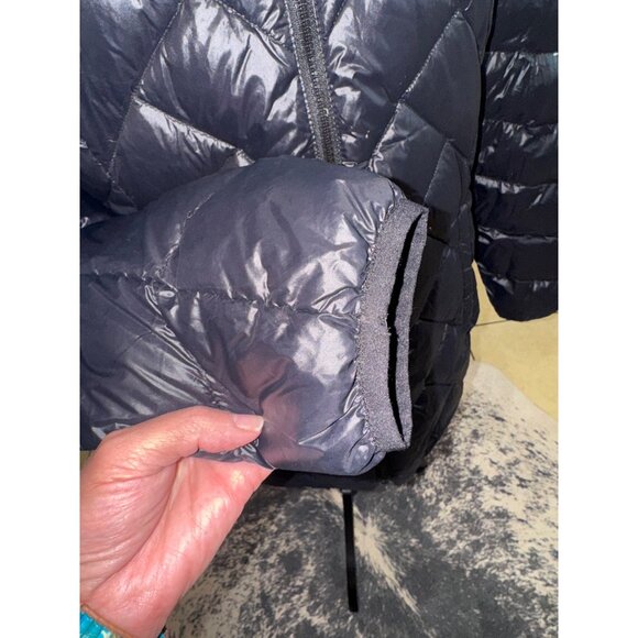 London Fog Goose Down Lightweight Packable Puffer Coat Jacket L Winter Travel - Picture 10 of 10